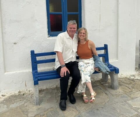 Jennifer smiling in soft light